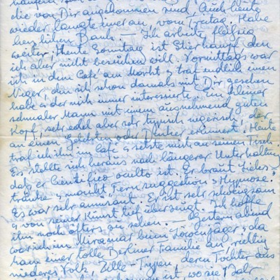 Carta manuscrita dirigida a Cristina, el mismo domingo en que ella le telefoneó.