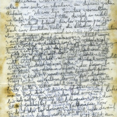 Carta manuscrita para Cristina desde Buenaventura.